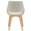 Jídelní židle Vangale - látka | přírodní/krémová