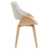 Jídelní židle Vangale - látka | přírodní/krémová