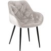 Jídelní židle Tanna - samet | šedá