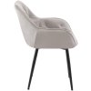Jídelní židle Tanna - samet | šedá