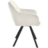 Jídelní židle / křeslo Scott - samet | krémová