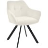 Jídelní židle / křeslo Scott - samet | krémová