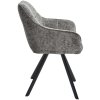 Jídelní židle / křeslo Scott - látka | tmavě šedá