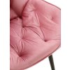 Jídelní židle Tanna - samet | růžová