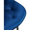 Jídelní židle Wallace - samet | modrá