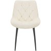 Jídelní židle Wallace - samet | krémová