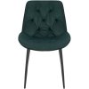 Jídelní židle Wallace - samet | zelená