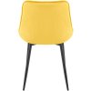 Jídelní židle Wallace - samet | žlutá