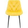 Jídelní židle Wallace - samet | žlutá