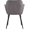 Jídelní židle Emia - 2 kusy - samet | šedá
