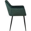 Jídelní židle Emia - 2 kusy - samet | zelená