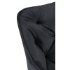 Jídelní židle Tanna - 2 kusy - samet | černá