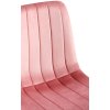 Jídelní židle Dijon - samet | růžová