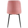 Jídelní židle Dijon - samet | růžová
