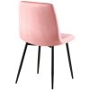 Jídelní židle Dijon - samet | růžová