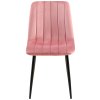 Jídelní židle Dijon - samet | růžová