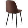 Jídelní židle Giverny - látka | hnědá