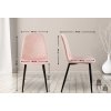 Jídelní židle Giverny - samet | růžová