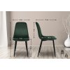 Jídelní židle Napier - samet | zelená