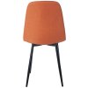 Jídelní židle Napier - 4 kusy - látka | oranžová