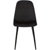 Jídelní židle Giverny - 4 kusy - samet | černá