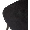Jídelní židle Giverny - 4 kusy - samet | černá
