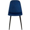 Jídelní židle Giverny - 4 kusy - samet | modrá