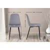 Jídelní židle Giverny - 4 kusy - samet | šedá