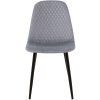Jídelní židle Giverny - 4 kusy - samet | šedá