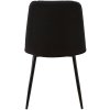 Jídelní židle Dijon - 4 kusy - látka | černá