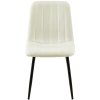 Jídelní židle Dijon - 4 kusy - látka | krémová