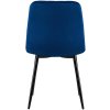 Jídelní židle Dijon - 4 kusy - samet | modrá