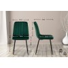 Jídelní židle Dijon - 4 kusy - samet | zelená