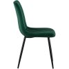 Jídelní židle Dijon - 4 kusy - samet | zelená