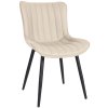 Jídelní židle Largo - imitace kůže | krémová