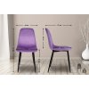 Jídelní židle Napier - samet | lila
