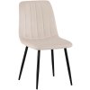 Jídelní židle Dijon - samet | krémová