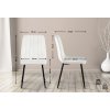 Jídelní židle Dijon - samet | smetanově bílá