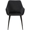 Jídelní židle Vessa - samet | černá
