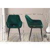 Jídelní židle Vessa - samet | zelená