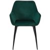 Jídelní židle Vessa - samet | zelená