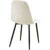 Jídelní židle Giverny - samet | smetanově bílá