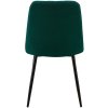 Jídelní židle Dijon - 4 kusy - látka | tmavě zelená