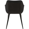 Jídelní židle Vessa - 2 kusy - samet | černá