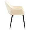 Jídelní židle Vessa - 2 kusy - samet | krémová