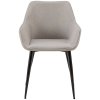 Jídelní židle Vessa - 2 kusy - látka | světle šedá