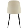 Jídelní židle Giverny - 4 kusy - látka | krémová