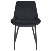 Jídelní židle Victoria - samet | černá