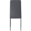Jídelní židle Savino - imitace kůže | šedá
