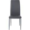 Jídelní židle Savino - imitace kůže | šedá